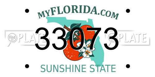 33073 Florida License Plate