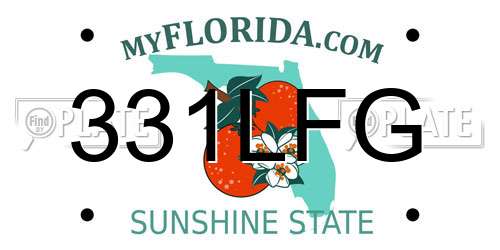 331LFG Florida License Plate