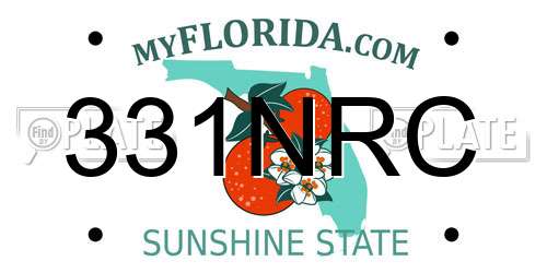 331NRC Florida License Plate