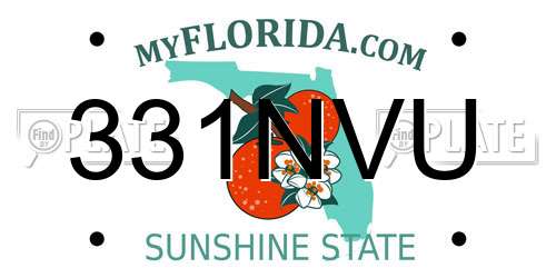 331NVU Florida License Plate