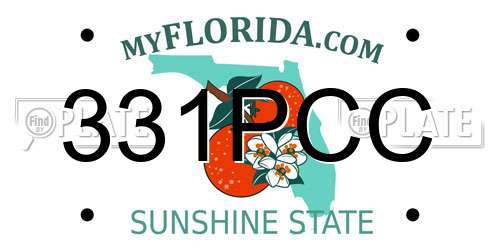 331PCC Florida License Plate