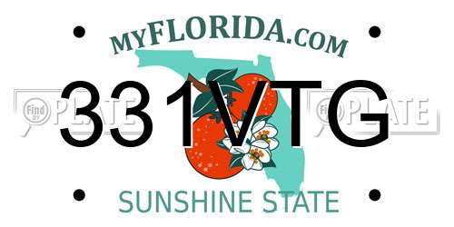331VTG Florida License Plate