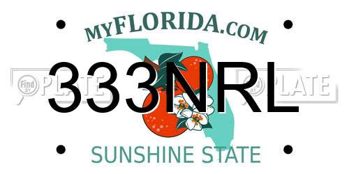 333NRL Florida License Plate
