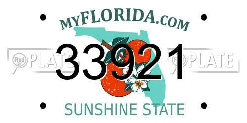 33921 Florida License Plate