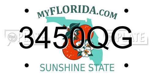 3450QG Florida License Plate