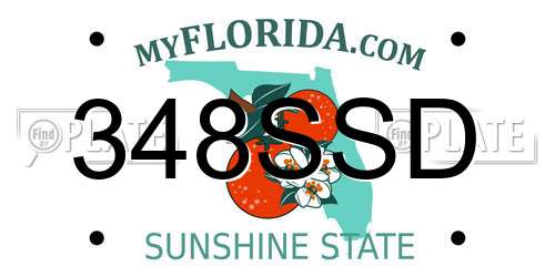 348SSD Florida License Plate