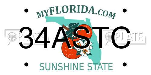 34ASTC Florida License Plate