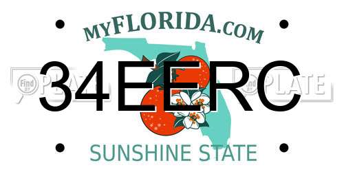 34EERC Florida License Plate
