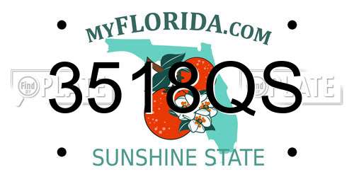 3518QS Florida License Plate