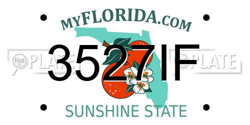 3527IF Florida License Plate