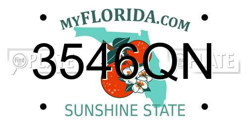 3546QN Florida License Plate
