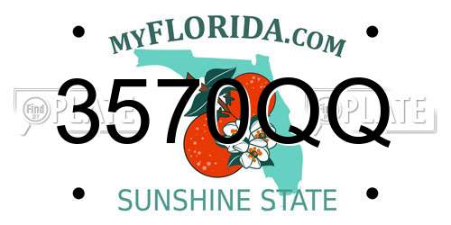 3570QQ Florida License Plate