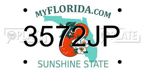 3572JP Florida License Plate
