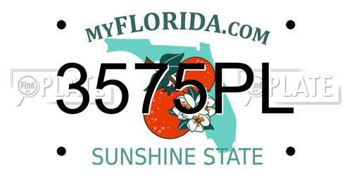 3575PL Florida License Plate