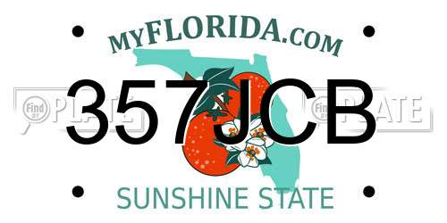 357JCB Florida License Plate