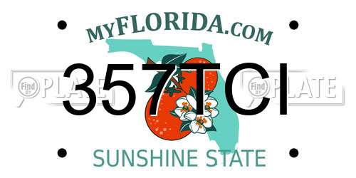 357TCI Florida License Plate
