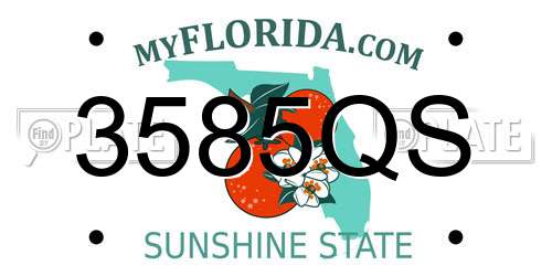 3585QS Florida License Plate