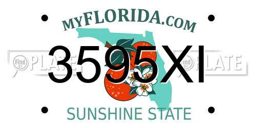 3595XI Florida License Plate