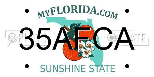 35AFCA Florida License Plate
