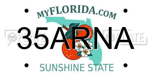 35ARNA Florida License Plate