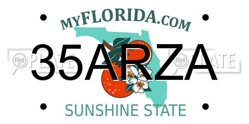 35ARZA Florida License Plate