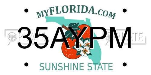 35AYPM Florida License Plate