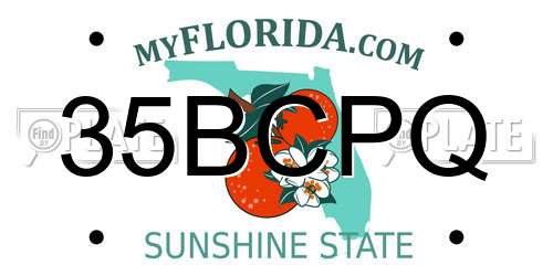 35BCPQ Florida License Plate
