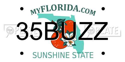 35BUZZ Florida License Plate