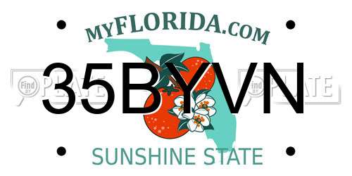 35BYVN Florida License Plate