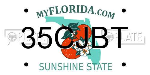 35CJBT Florida License Plate
