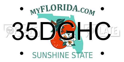 35DGHC Florida License Plate