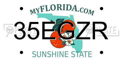 35EGZR Florida License Plate
