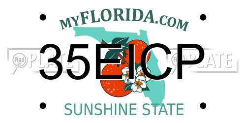 35EICP Florida License Plate