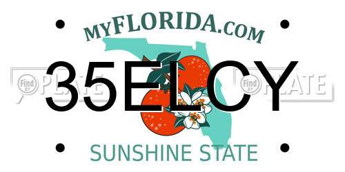 35ELCY Florida License Plate