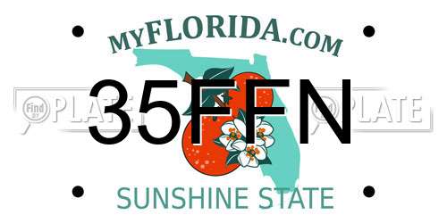35FFN Florida License Plate