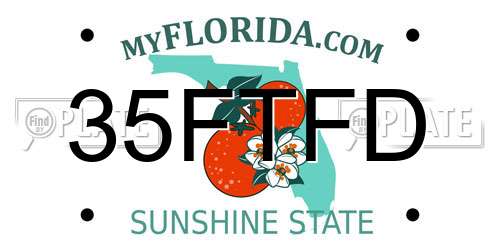 35FTFD Florida License Plate