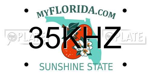 35KHZ Florida License Plate