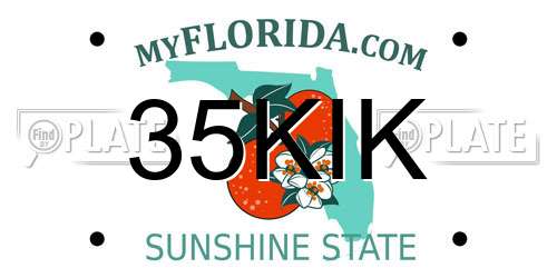 35KIK Florida License Plate