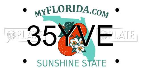 35YVE Florida License Plate