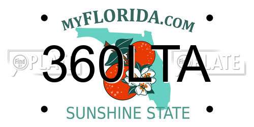 360LTA Florida License Plate