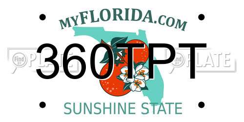 360TPT Florida License Plate