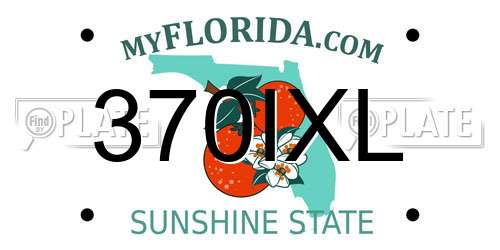 370IXL Florida License Plate