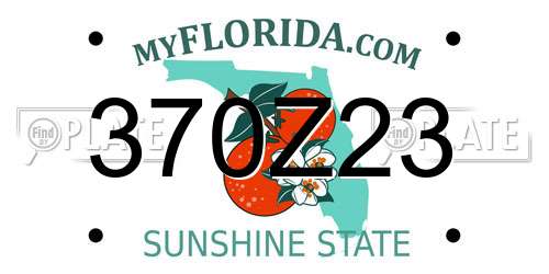 370Z23 Florida License Plate