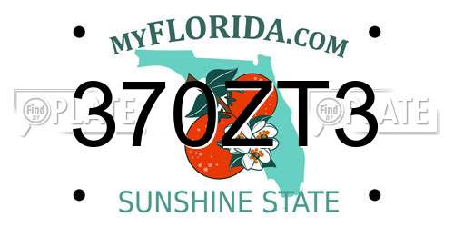 370ZT3 Florida License Plate