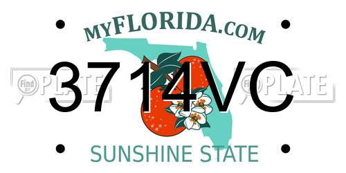 3714VC Florida License Plate