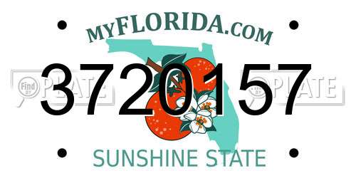 3720157 Florida License Plate