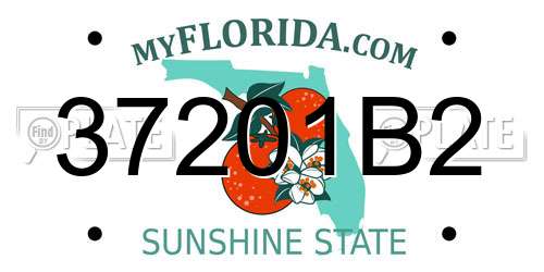 37201B2 Florida License Plate