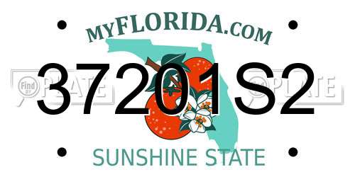 37201S2 Florida License Plate