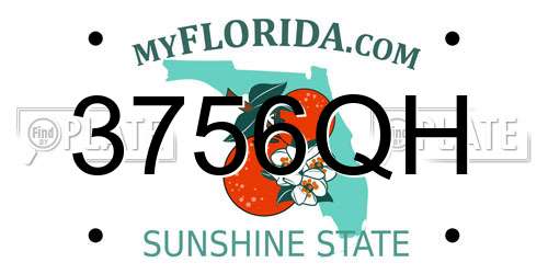 3756QH Florida License Plate