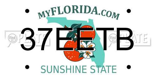 37EETB Florida License Plate